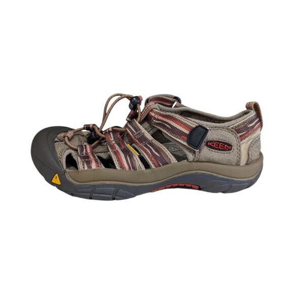 Keen Newport H2 Tan Brown Red Waterproof hiking sandals boys size 3 - Picture 1 of 11
